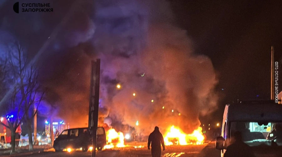 Russian forces strike Zaporizhzhia, 7 injured