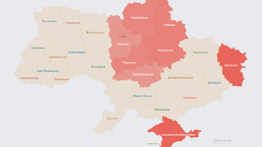 В Киеве и ряде областей объявляли воздушную тревогу