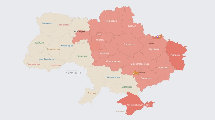 Росіяни атакували Суми балістикою: у Києві та низці областей лунала повітряна тривога