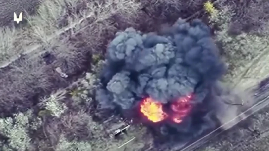 Ukrainian Special Forces destroy Russian Akatsiya artillery system