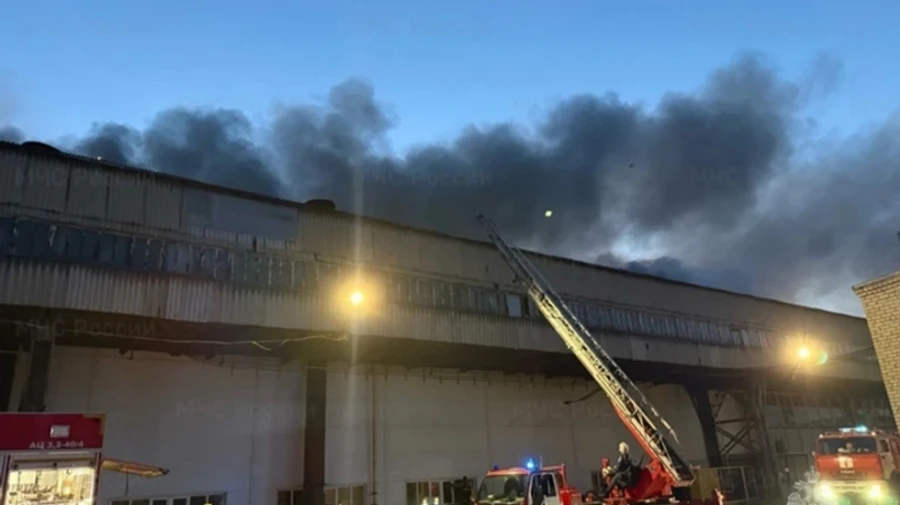 Another Russian military engine plant is on fire