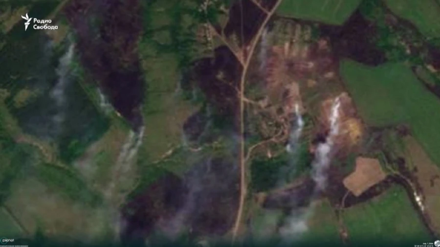 Satellite images of ammunition storage points hit in Russia's Voronezh Oblast posted – video