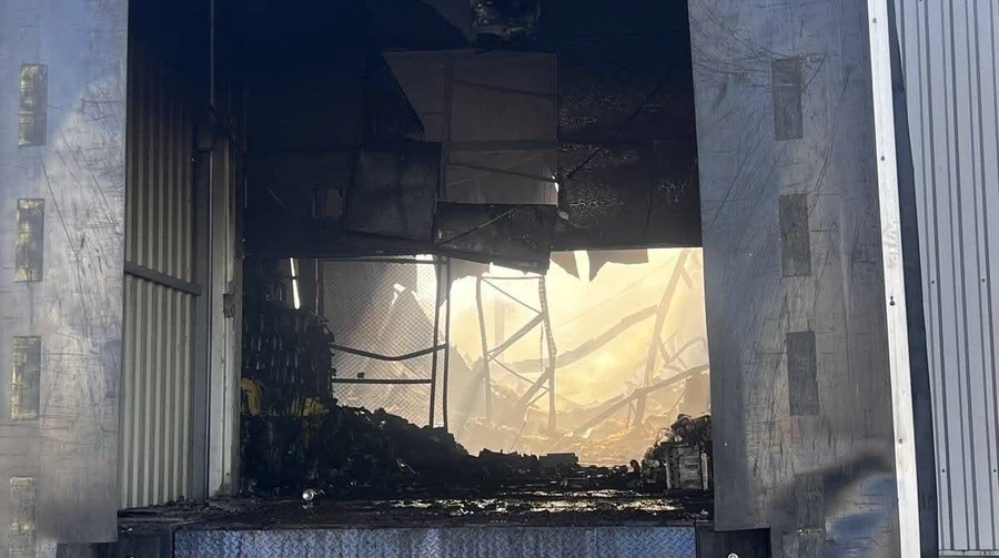 Russian attack destroys warehouse storing solar panels