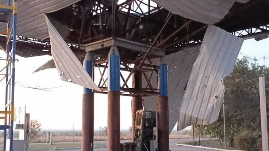 Russians attack petrol station in Dnipropetrovsk Oblast twice