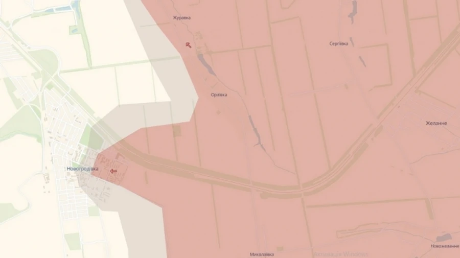 DeepState analysts report Russian advance near 4 settlements and in 1 town in Donetsk Oblast