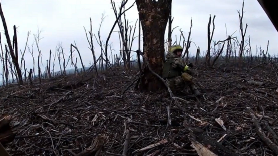 ВСУ показали бои защитников на Бахмутском направлении