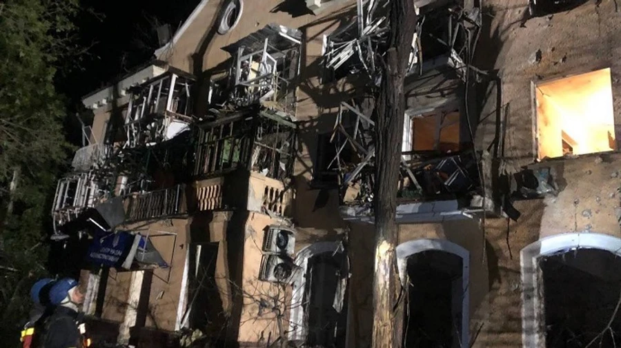 Russians launch massive missile attack on Zaporizhzhia 