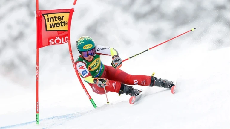 Австрійська гірськолижниця Шайб здобула третю перемогу у сезоні в гігантському слаломі