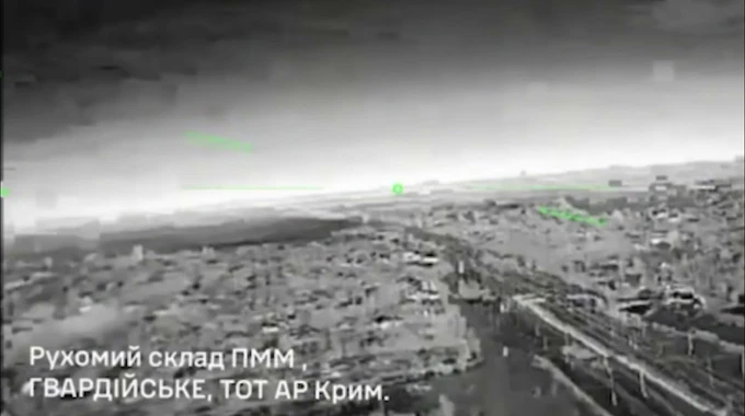 ССО вдарили по ешелону росіян на нафтобазі в селищі Гвардійське в Криму