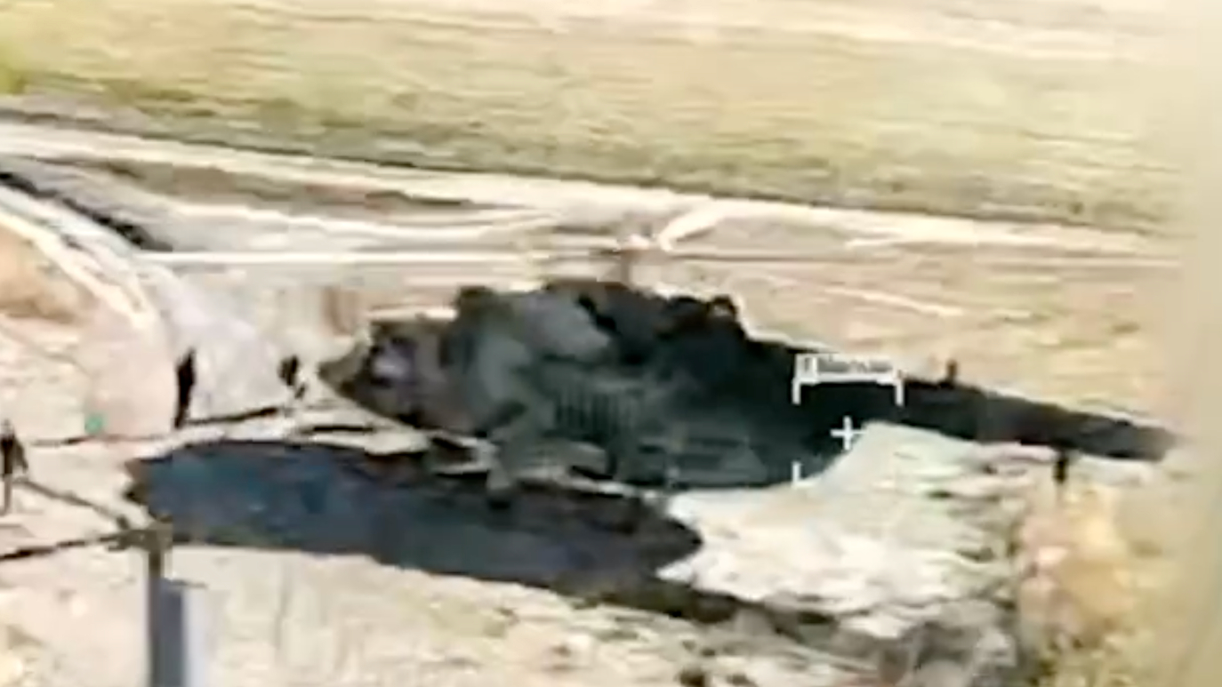 Ukrainian drone operators destroy Russian Mi-8 helicopter in Luhansk Oblast – video
