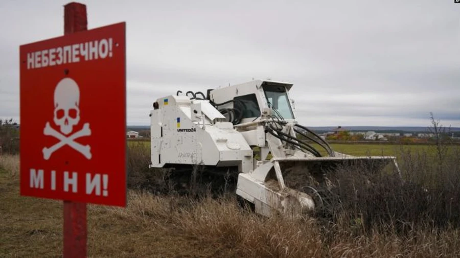 Zelenskyy tells of new equipment which helps clear Ukraine from mines