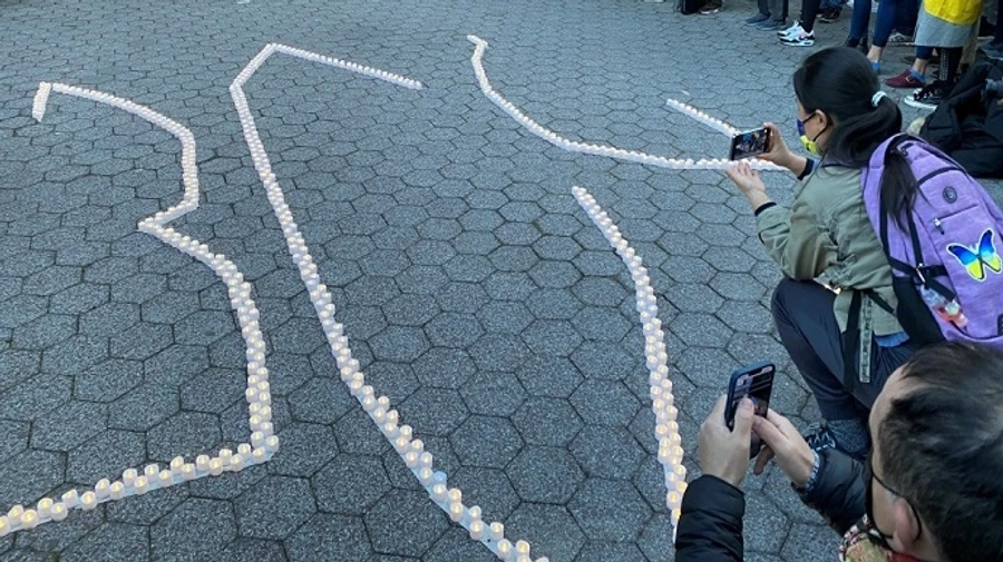 У Нью-Йорку сотні людей вийшли підтримати ЗСУ