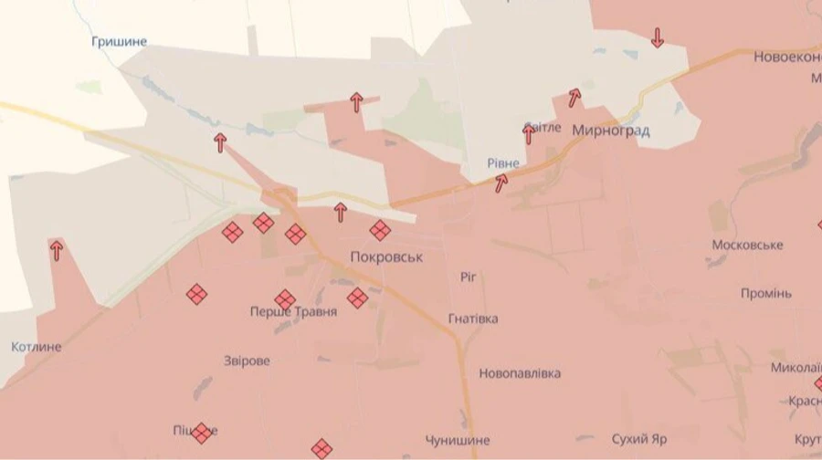 Російські сили просунулися у Покровську і поблизу Роботиного – DeepState