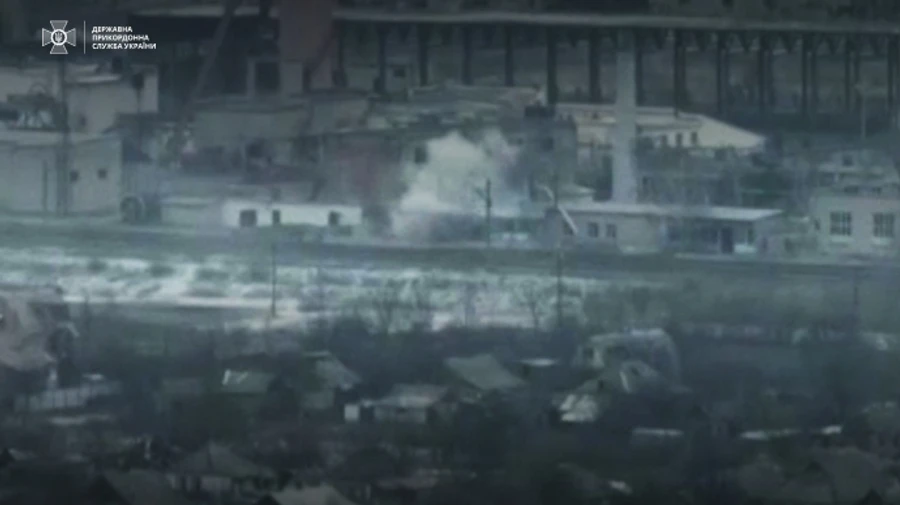 Border guards detect Russian infantry group near Soledar, which is then dealt with by gunners