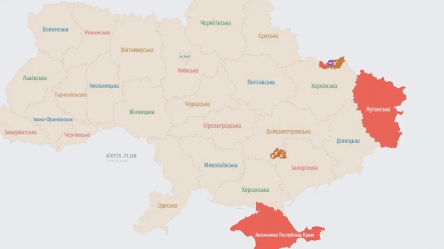 По всей Украине снова звучала воздушная тревога из-за взлета МиГ