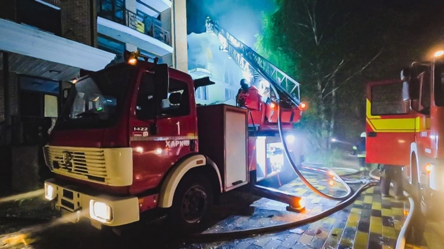 Russian drones attack Kharkiv twice in one night, injuring four people – photos, video