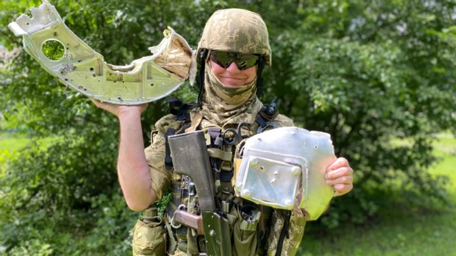 Ukrainian soldier downs Russian missile heading for Kyiv Oblast using machine gun – photos