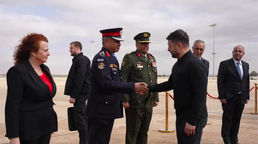 Зеленський прибув до Йорданії, де говоритиме про безпеку