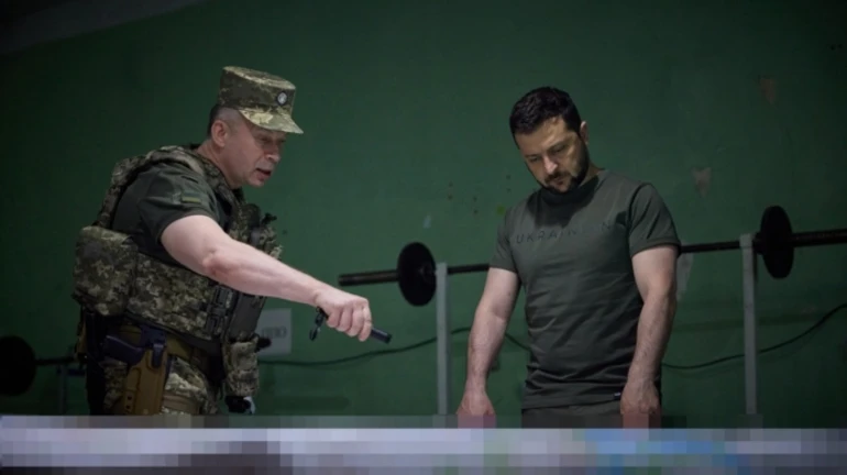 Zelenskyy holds first Staff meeting with new Commander-in-Chief Syrskyi