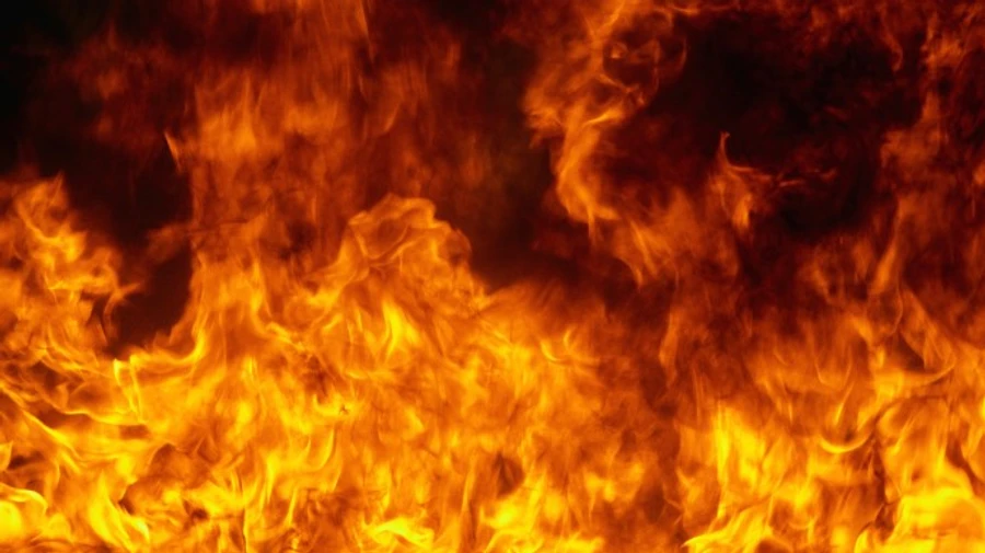 Russians attack military facility in Ivano-Frankivsk Oblast, causing fire