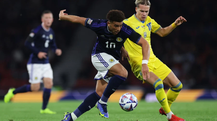 Украина проиграла Шотландии в матче Лиги наций