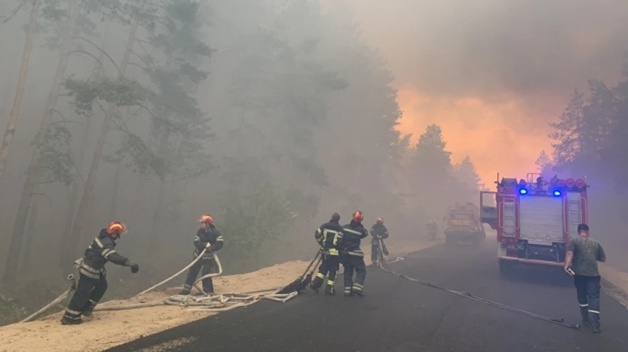 Масштабный пожар на Луганщине: 4 погибших, 9 человек в больнице