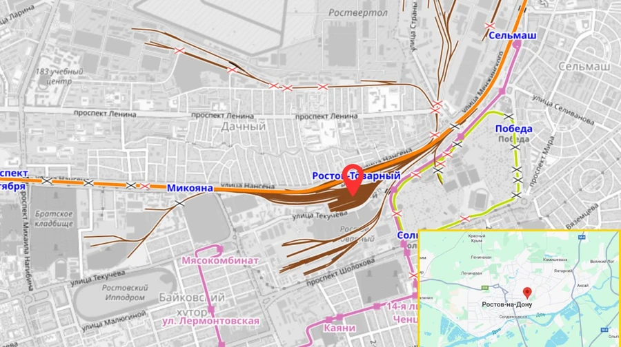 АТЕШ: Партизани знищили електровоз військових вантажів у російському Ростові-на-Дону