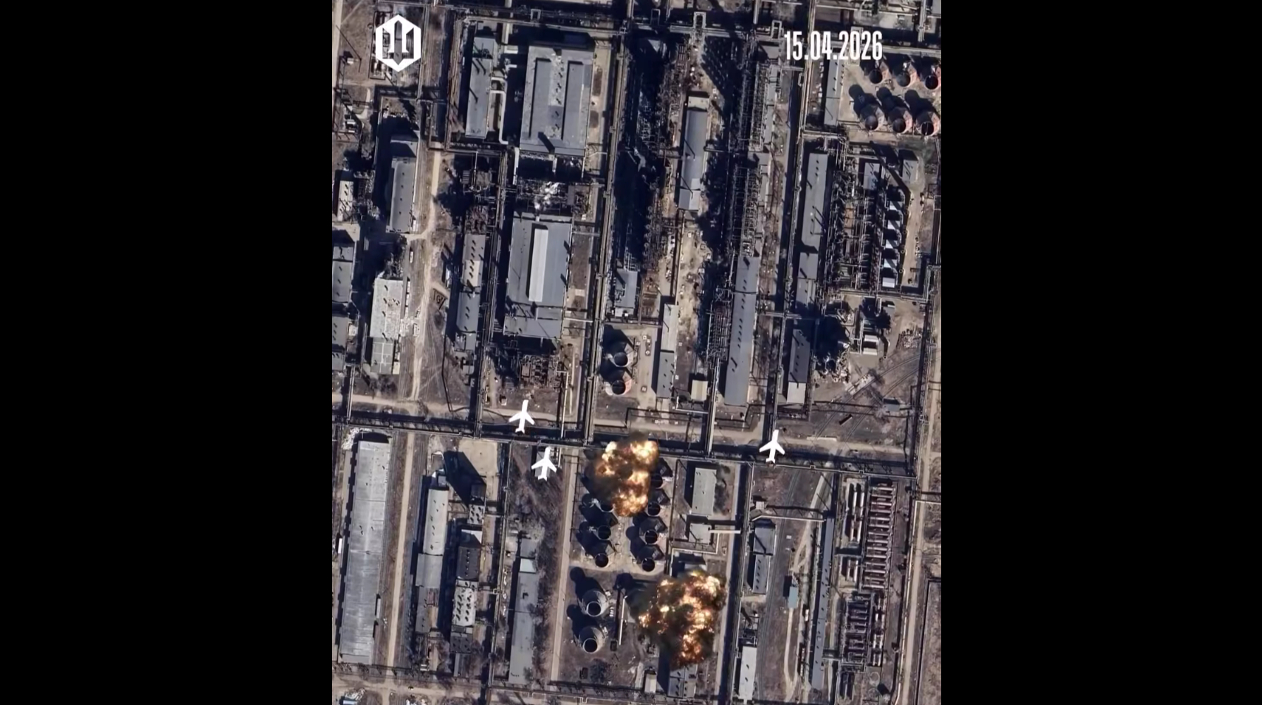 Russian oil refinery 1,500 km from Ukraine damaged by drones from Ukraine's Unmanned Systems Forces – video
