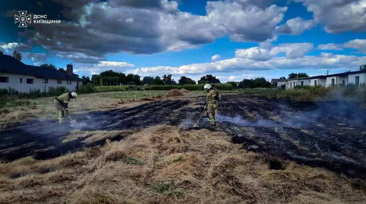 На Київщині через пожежу в екосистемі загинув чоловік, є постраждала