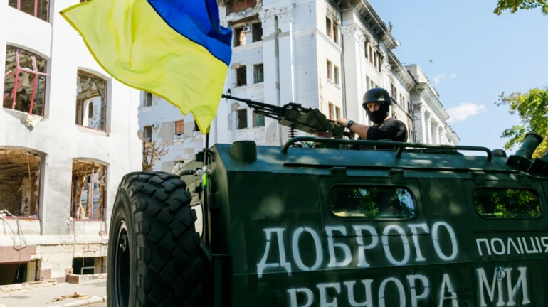 Trophy Russian Tigr is on patrol in Kharkiv