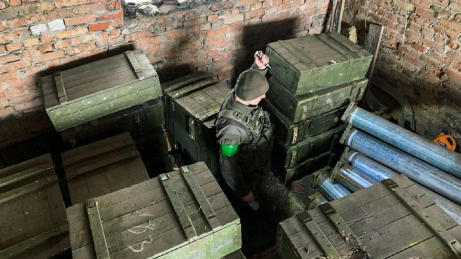 National Guard finds large cache of Russian ammunition in Kyiv region