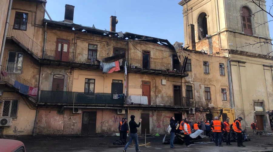 Inspection of damage to Lviv's Bernardine Monastery completed after Russian strike – photos