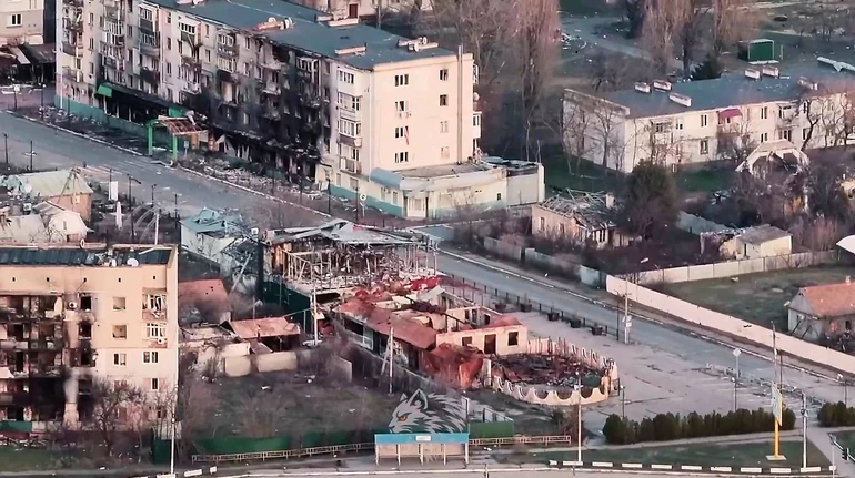 Морські піхотинці показали окуповані Олешки: Місто, яке росіяни перетворили на привид