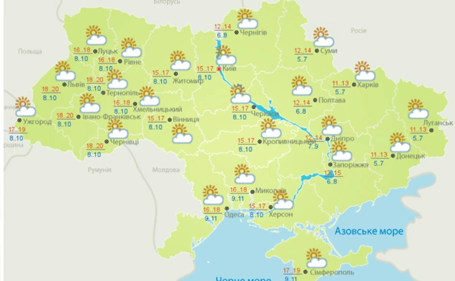 Наступного тижня буде тепла погода та без дощів – Укргідрометцентр