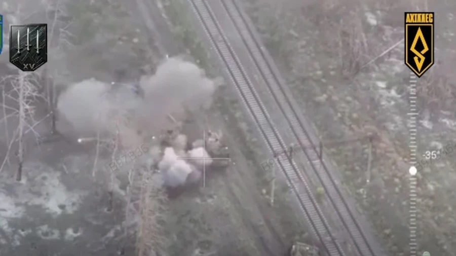 Ukraine repels first Russian mechanised assault on Kupiansk in a while – video