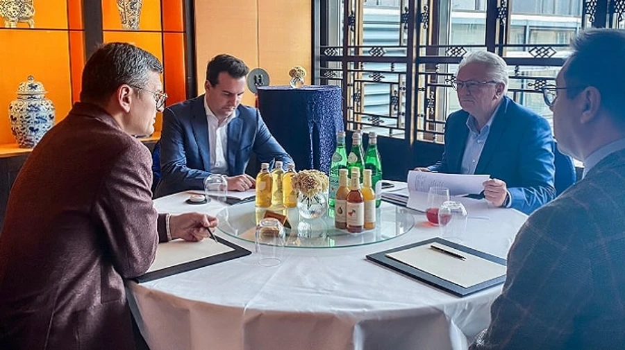 Ukraine's Foreign Minister meets Rheinmetall head, hints there will be more arms