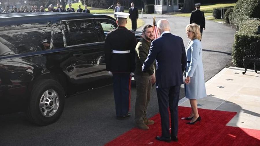 СМИ рассказали, каким маршрутом Зеленский добирался на встречу с Байденом