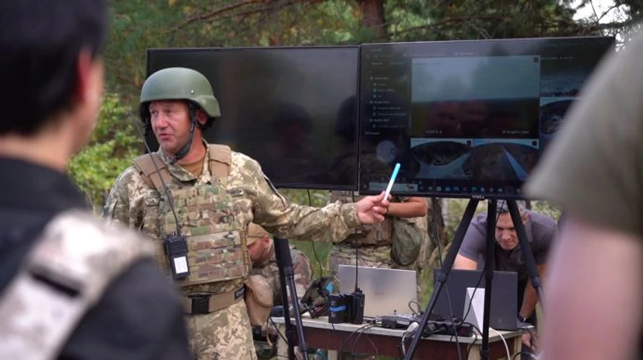 Soldiers train to fight with saboteurs in Chornobyl zone