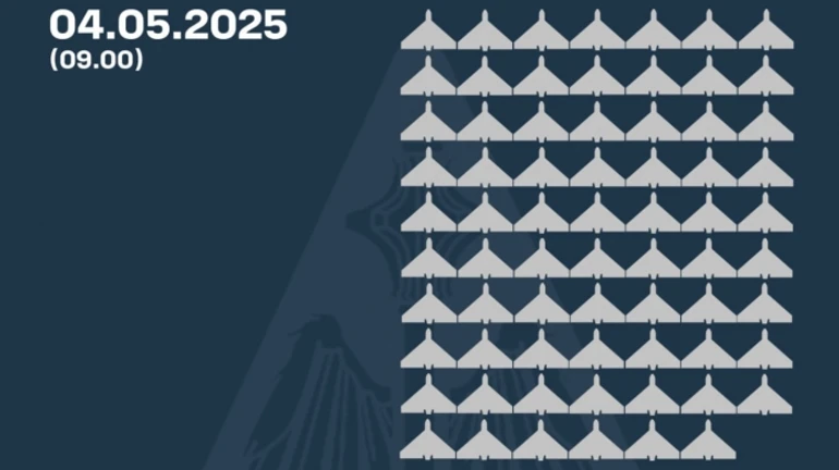 РФ атаковала 165 беспилотниками - 69 из них удалось сбить