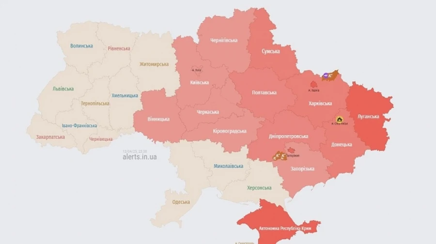 У Києві та низці областей оголошували загрозу балістики