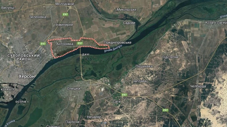 Russian drone kills man at bus stop in Antonivka in Kherson Oblast