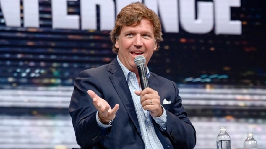 Former Fox News anchor Tucker Carlson hosts his own show on Russian TV