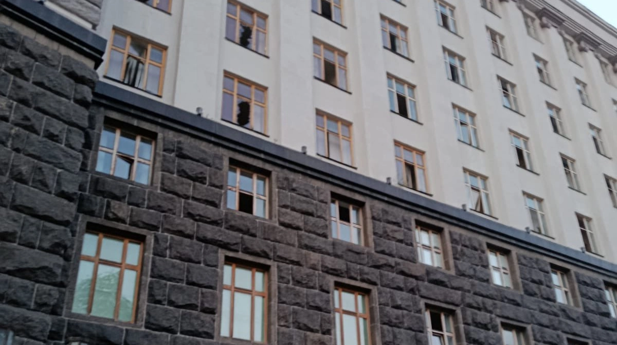 Ukrainian Cabinet of Ministers building damaged in Kyiv due to Russia's latest overnight attack