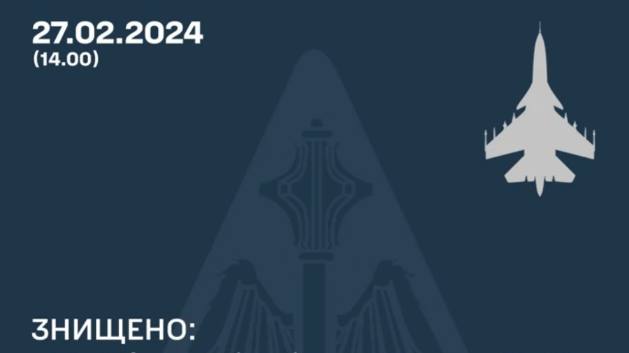 Повітряні сили знищили другий за день російський Су-34