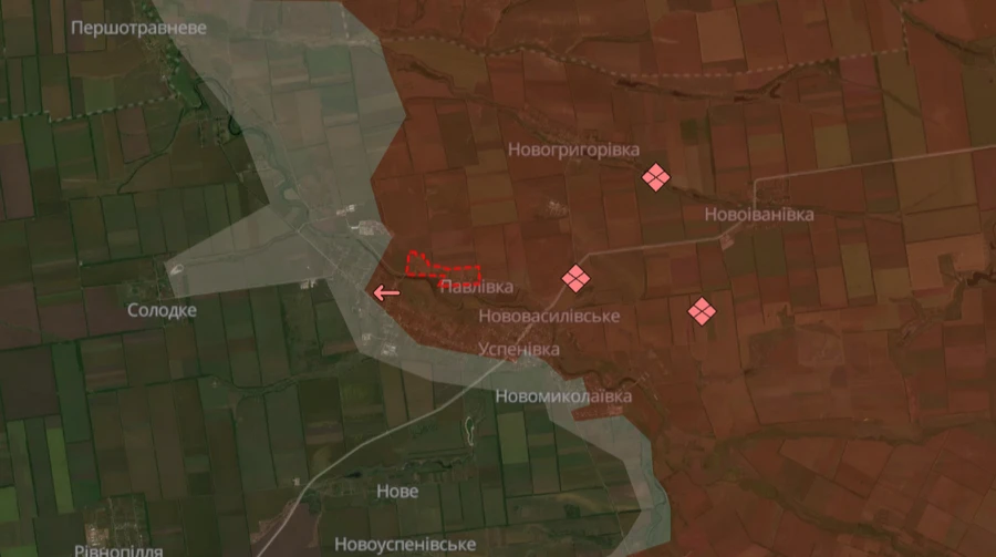 DeepState: Ворог окупував Павлівку і просунувся біля 6-ти населених пунктів