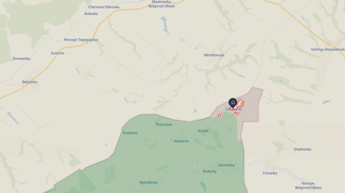 Russia pressing near Dehtiarne and seeking to expand fighting to two nearby villages in Kharkiv Oblast