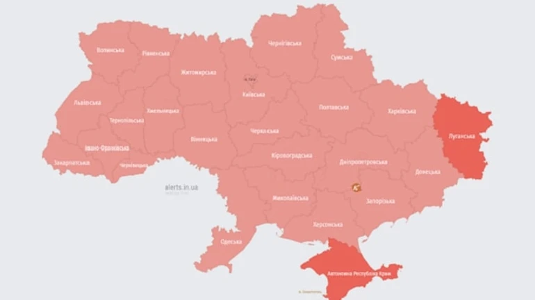 По всей Украине второй раз за утро раздавалась тревога