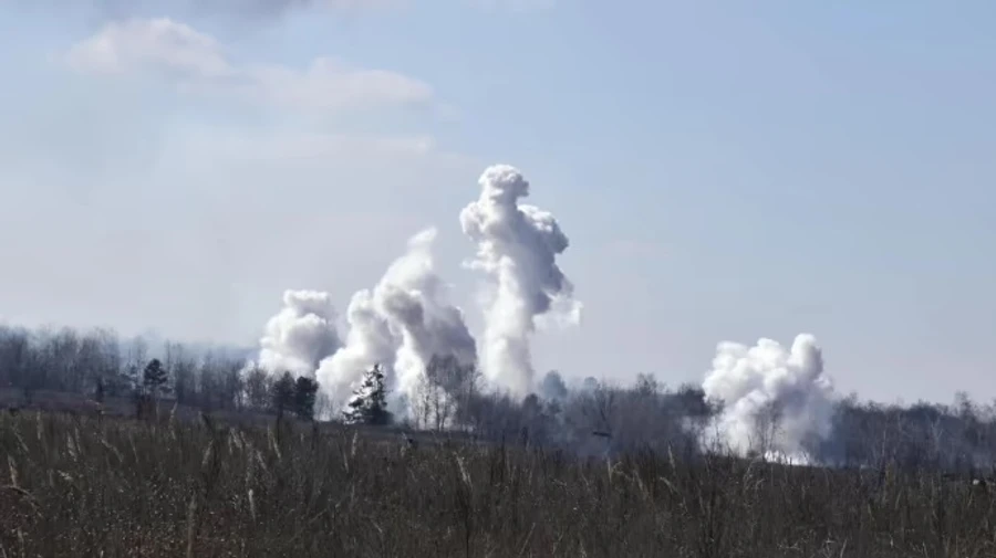 Russian forces deploy rockets and air-dropped mines to attack Sumy Oblast