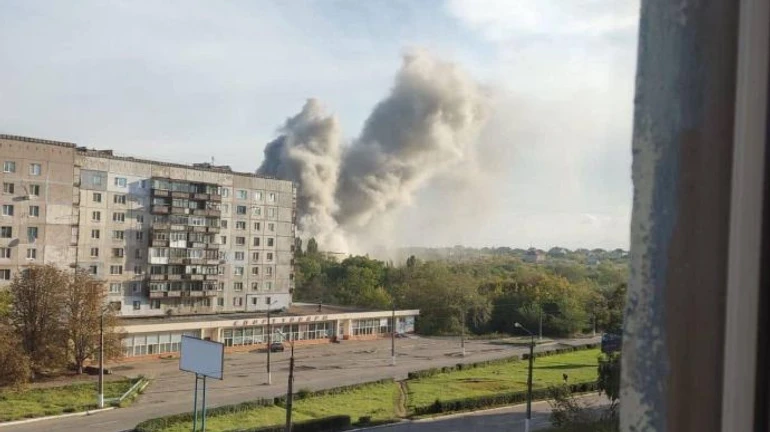 Explosions at Russian storage point and barracks in occupied Luhansk Oblast
