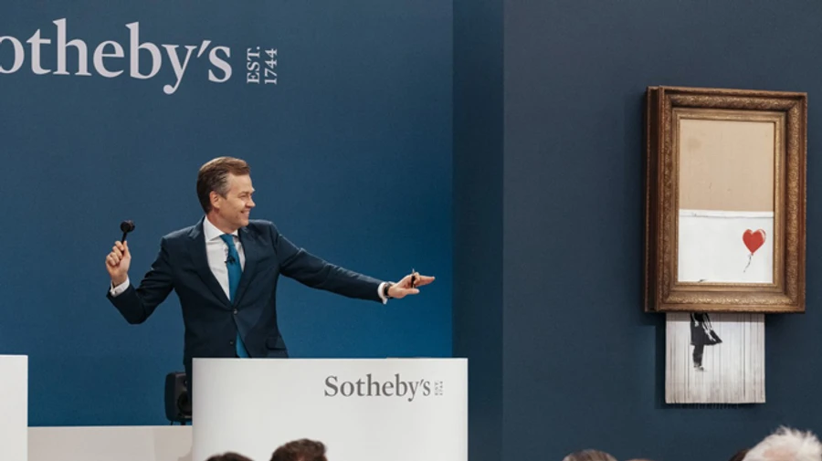 Картину Бенксі, частково порізану шредером, продали за рекордні $25,4 млн